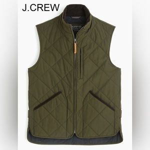 Brand new J crew Sussex vest in dark green.